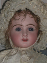 Yeux sur tige en fer poupée ancienne Marron  5 mm Brown eyes for antique doll 